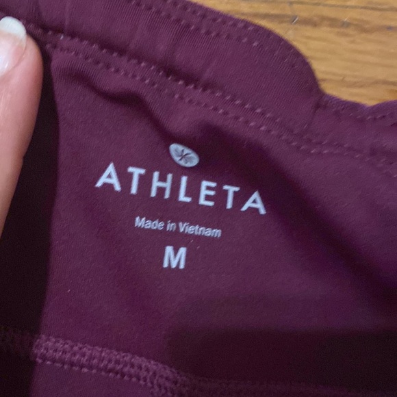 LOT NIKE ATHLETA leggings workout stretch yoga pants size M cropped 7/8 capri - Picture 12 of 12